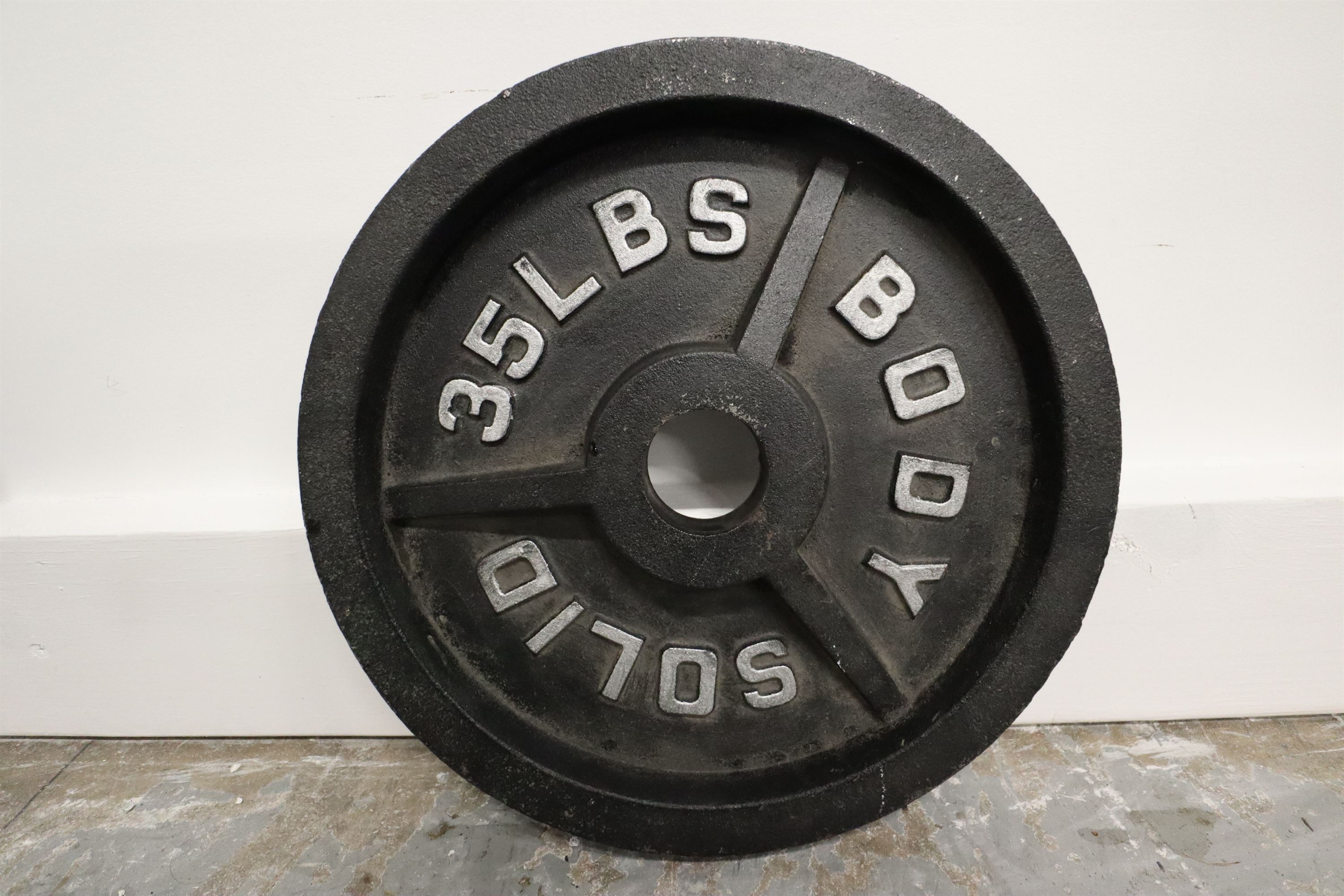 Used Body-Solid 35lb Olympic Plate Weight Freeweights & Accessories