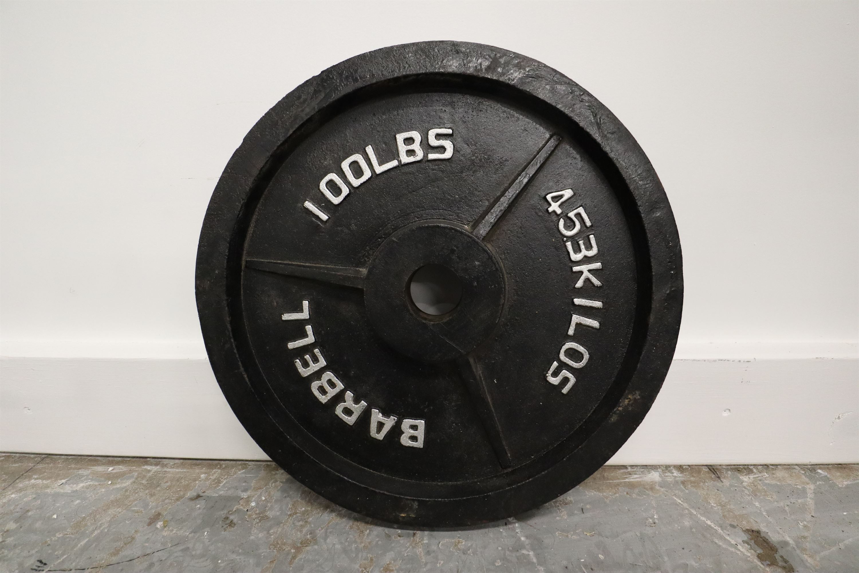 Used Body-Solid 100lb Olympic Plate Weight Freeweights & Accessories