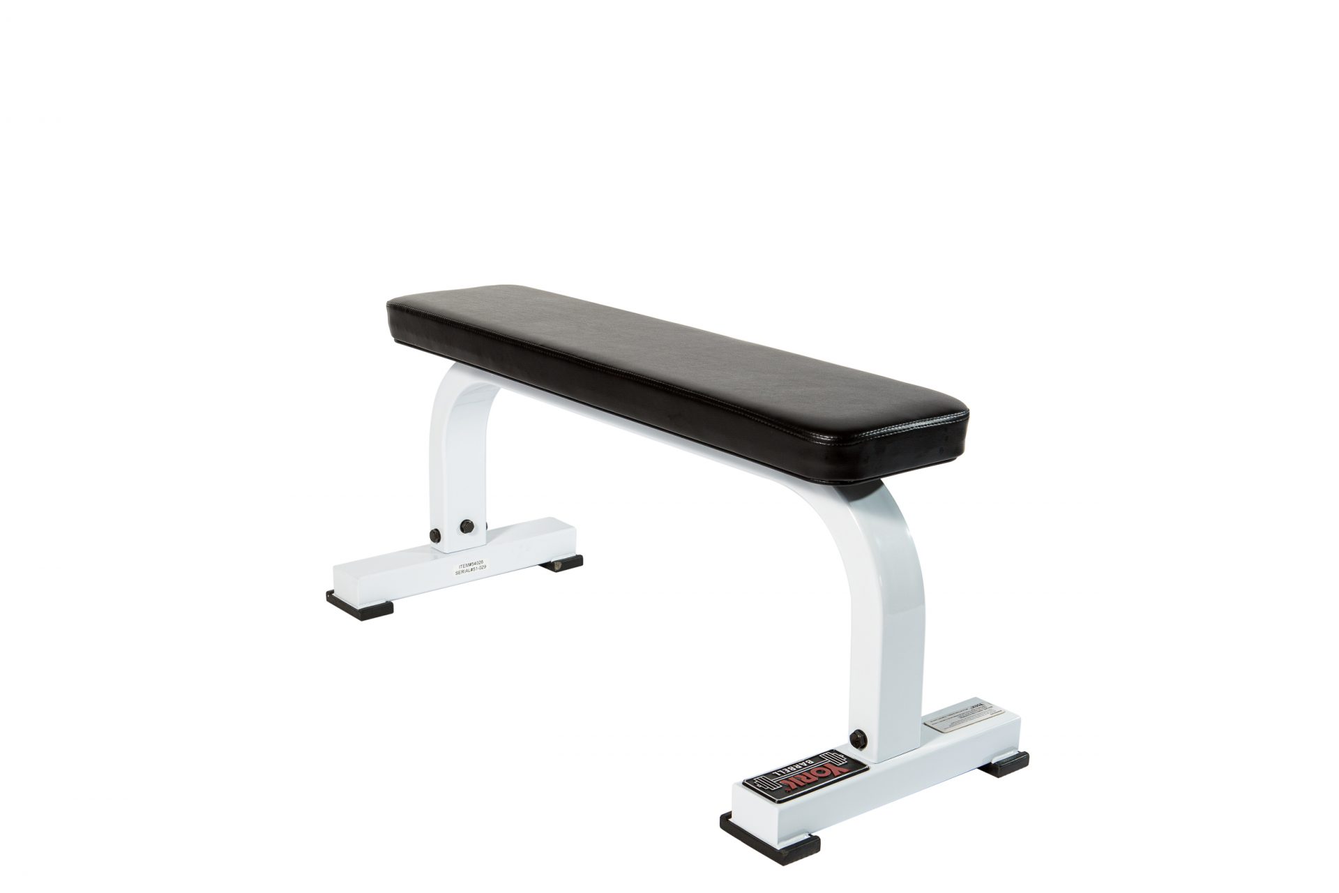 New York ST Flat Bench - White Freeweights & Accessories