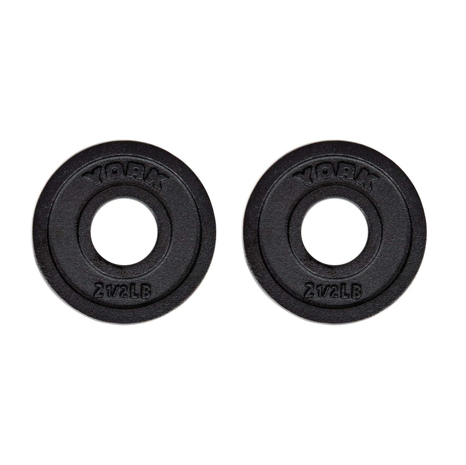New York 2.5 lbs. Intl Cast Iron Olympic Plate - Black - **PAIRS ONLY** Freeweights & Accessories