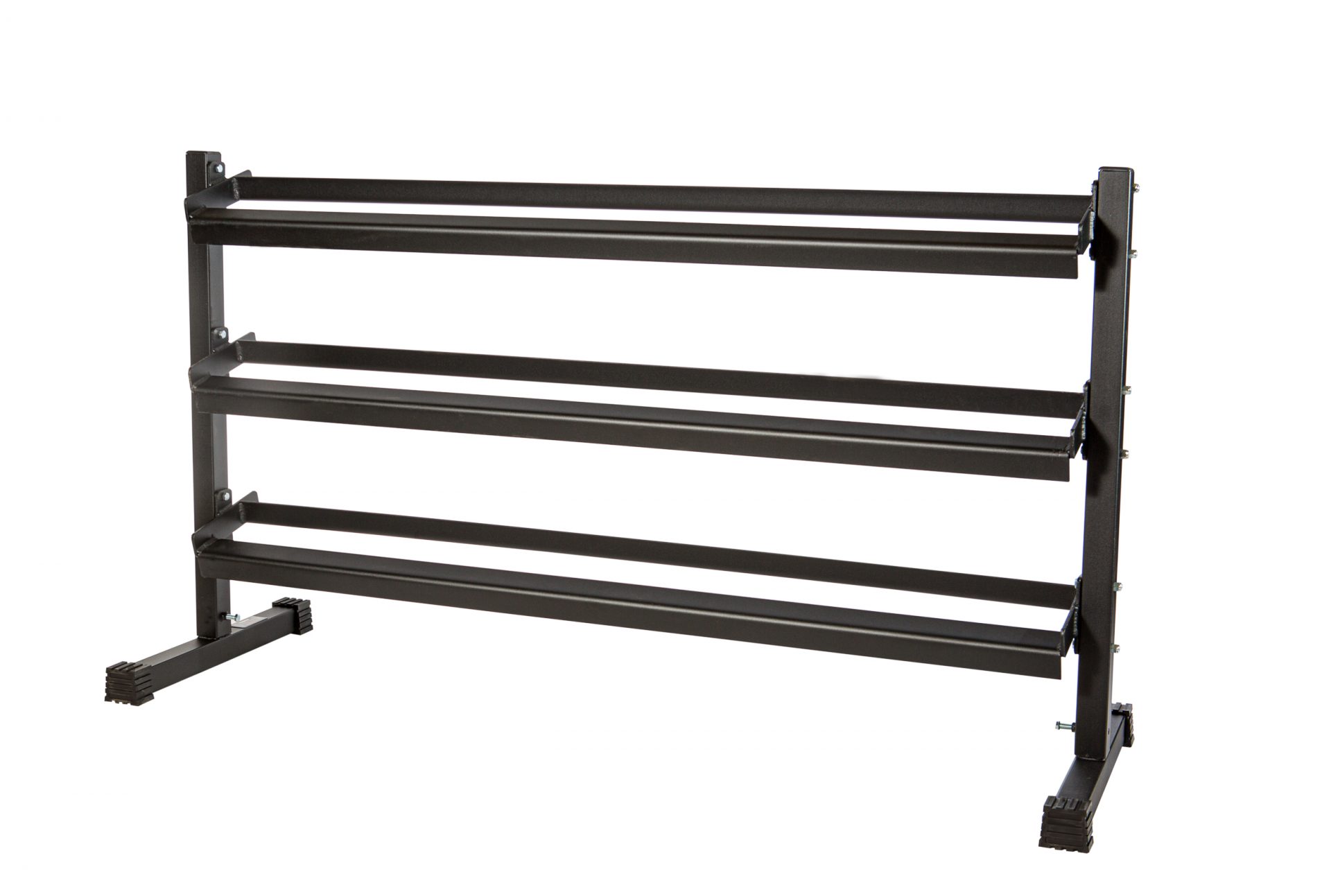 New York 3 - Tier Tray Dumbbell Rack - Black Freeweights & Accessories