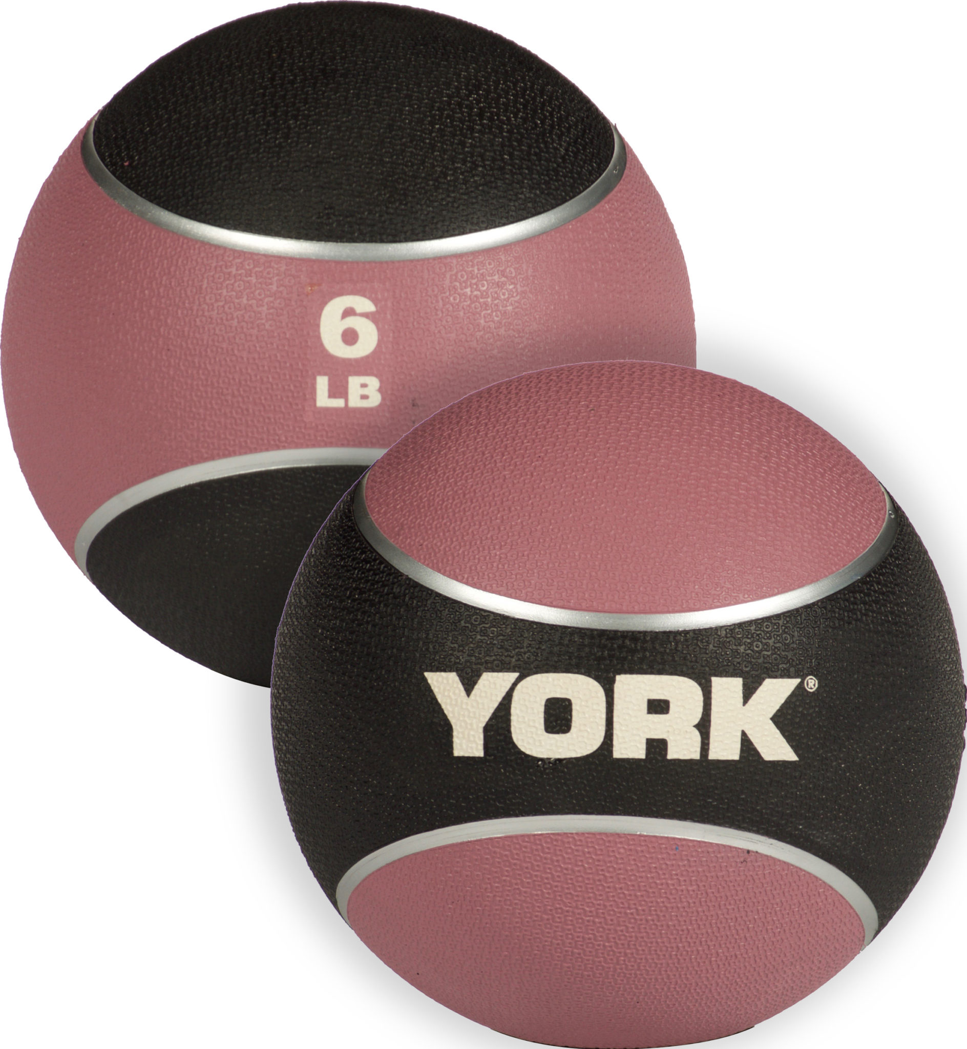 New York 6lb. 2 Tone Medicine Rubber Ball- Pink Freeweights & Accessories