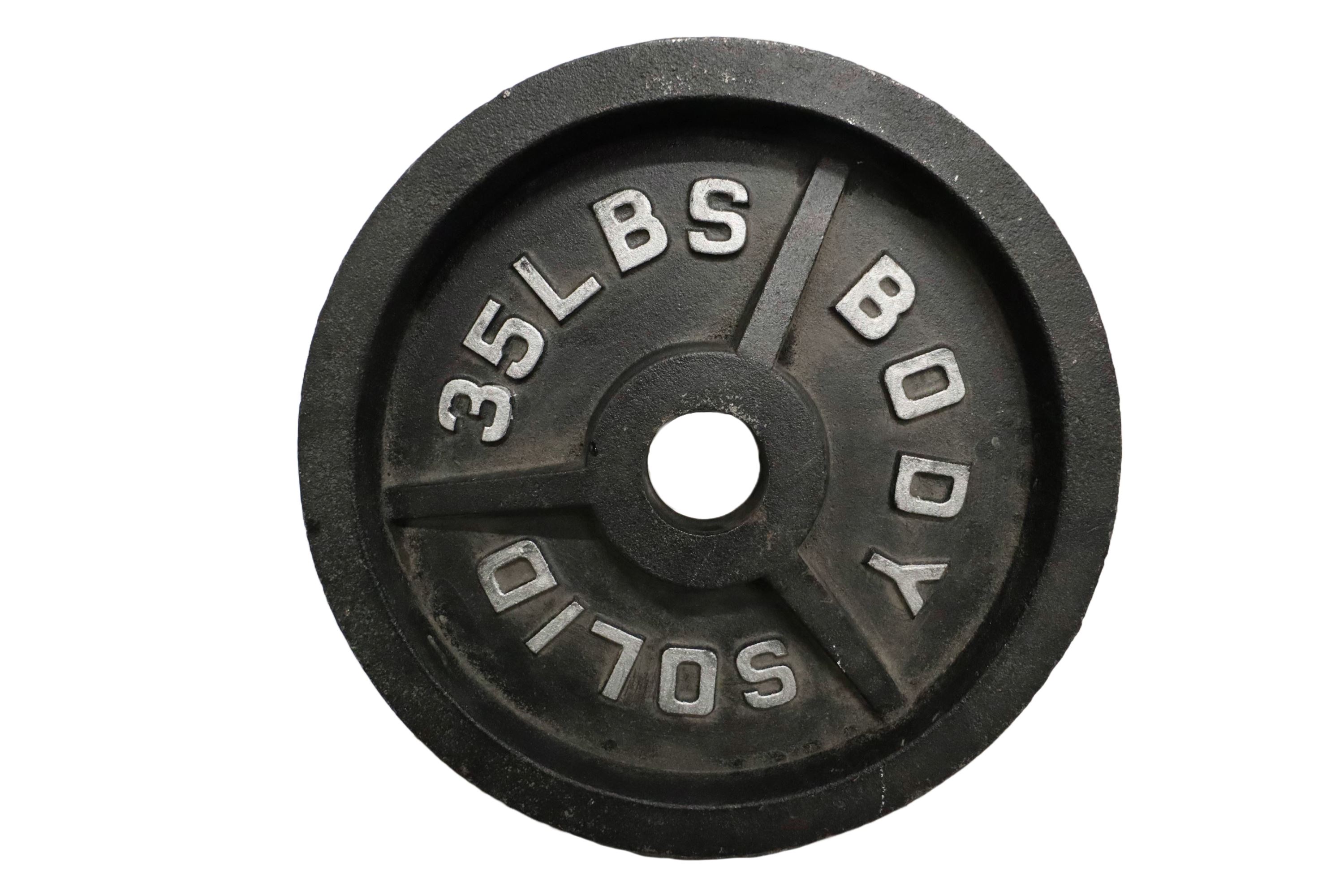 Used Body-Solid 35lb Olympic Plate Weight Freeweights & Accessories