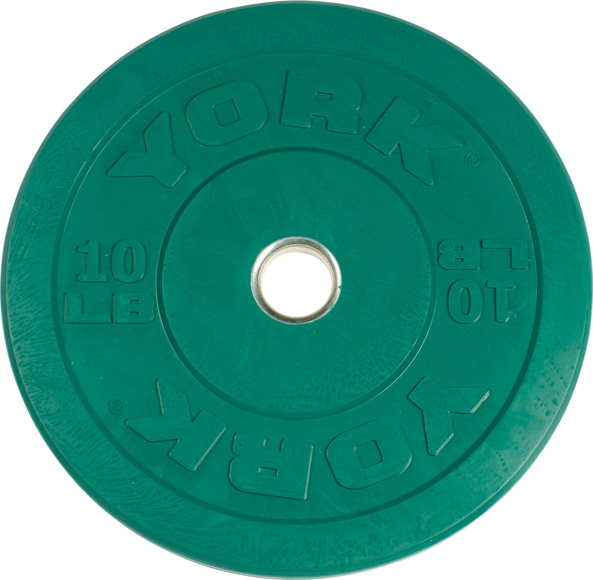 New York YORK USA 10 lb Green Rubber Training Bumper Plate Freeweights & Accessories