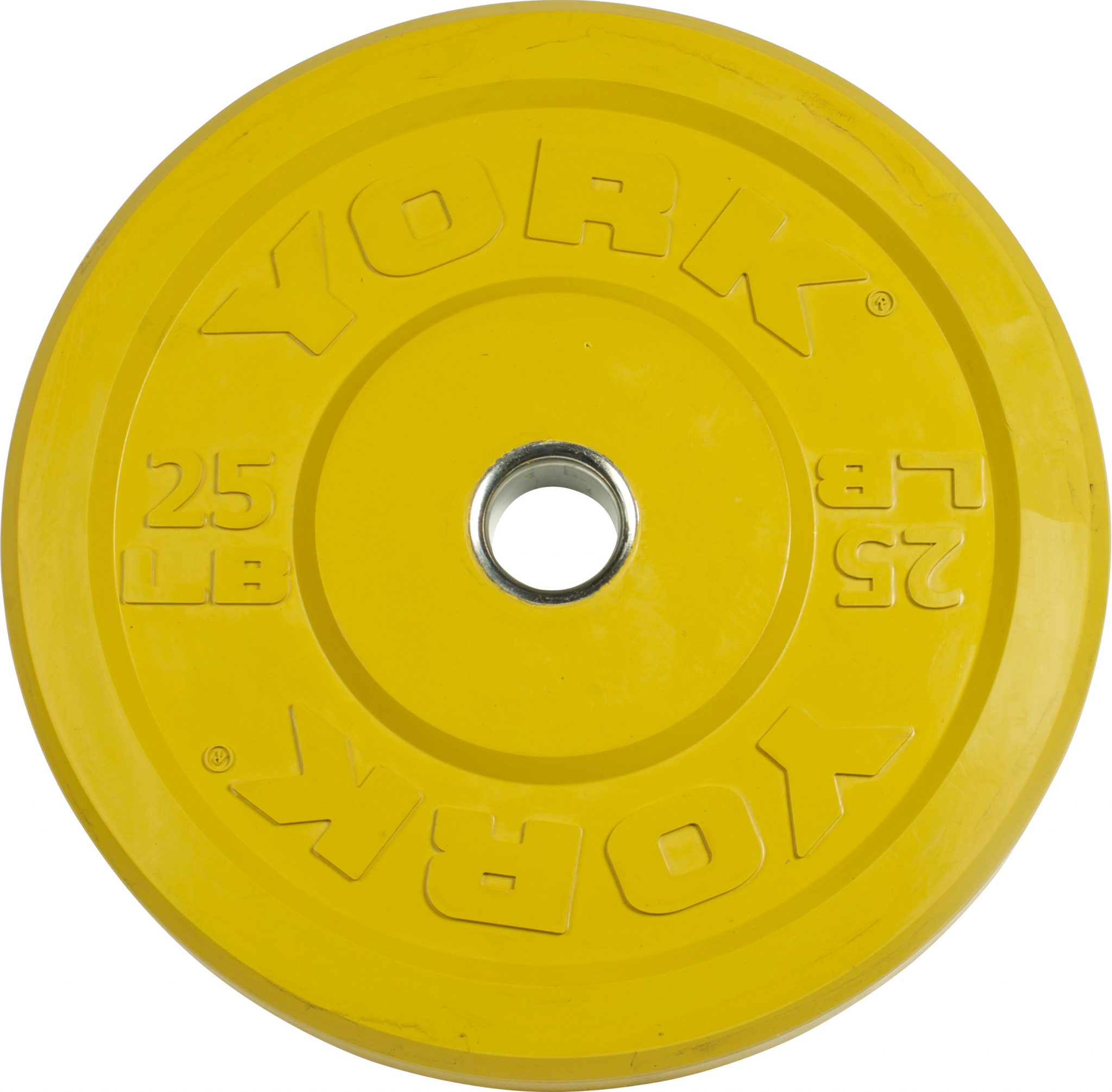 New York YORK USA 25 lb Yellow Training Bumper Plate Freeweights & Accessories