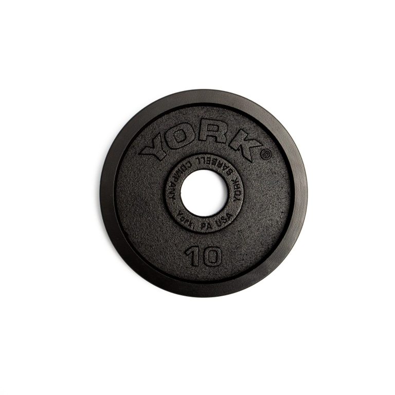 New York 10 lb YORK 2 Legacy Cast Iron Precision Milled Olympic Plate - **PAIRS ONLY** Freeweights & Accessories