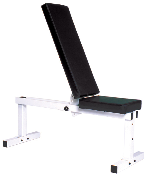 New York Pro Series 205 FI White Flat Adjustable Incline Bench Freeweights & Accessories