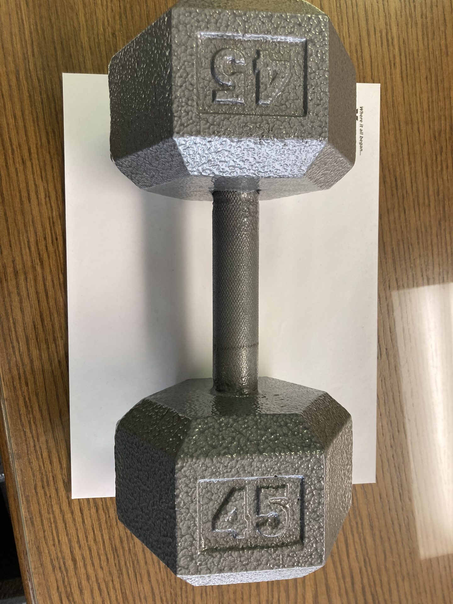 New York 3 lb Cast Iron Hex Dumbbell Freeweights & Accessories