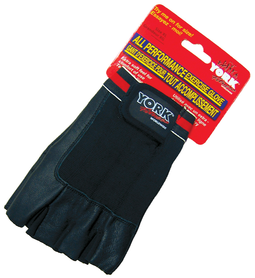 New York All Performance Exercise Gloves-Padded/ Med Freeweights & Accessories