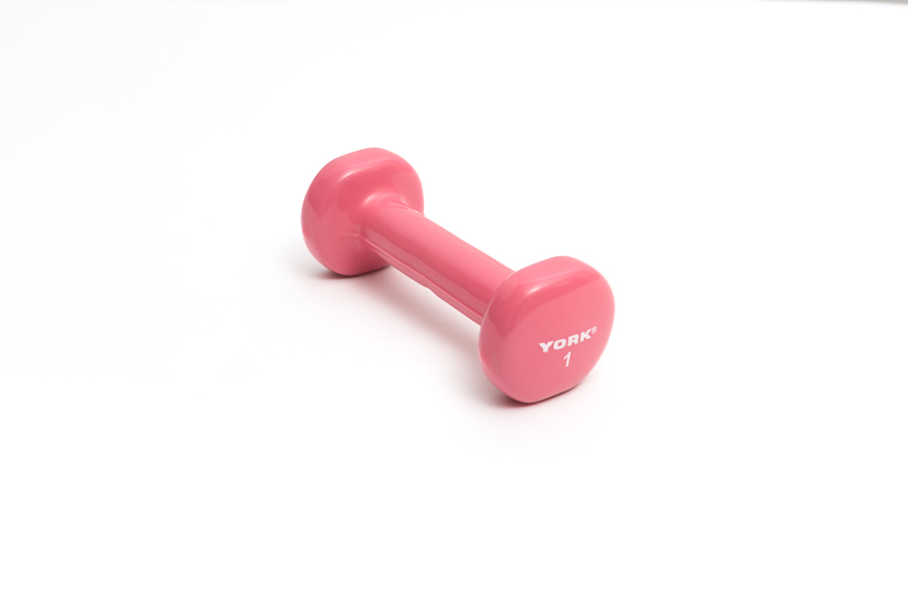 New York 1 lb Vinyl Fitbell - Pink Freeweights & Accessories