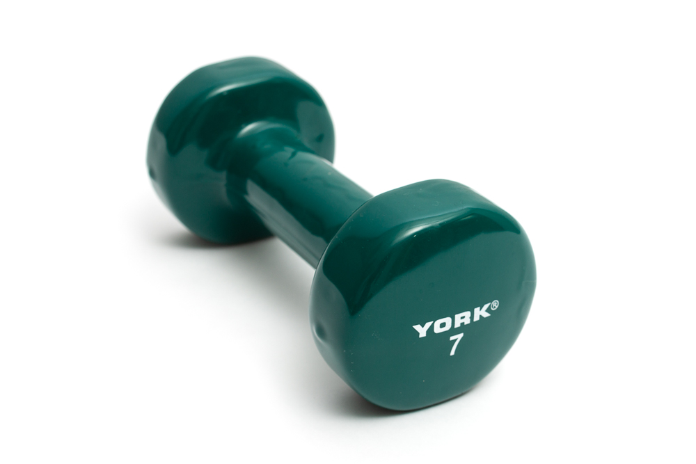 New York 7 lb Vinyl Fitbell - Dark Green Freeweights & Accessories