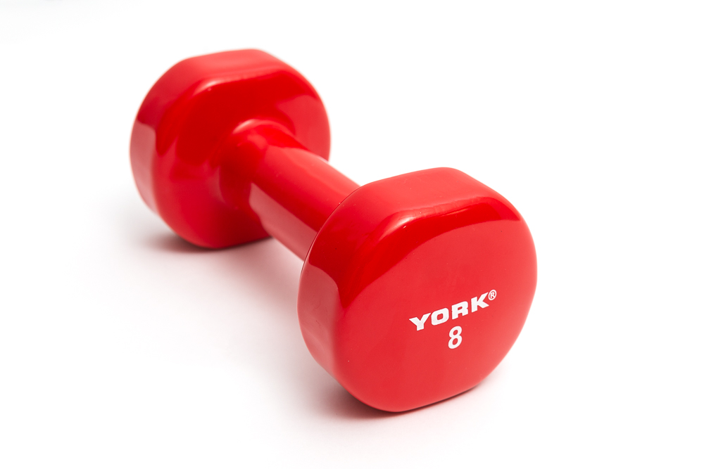 New York 8 lb Vinyl Fitbell - Red Freeweights & Accessories