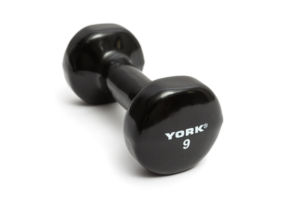 New York 9 lb Vinyl Fitbell - Black Freeweights & Accessories