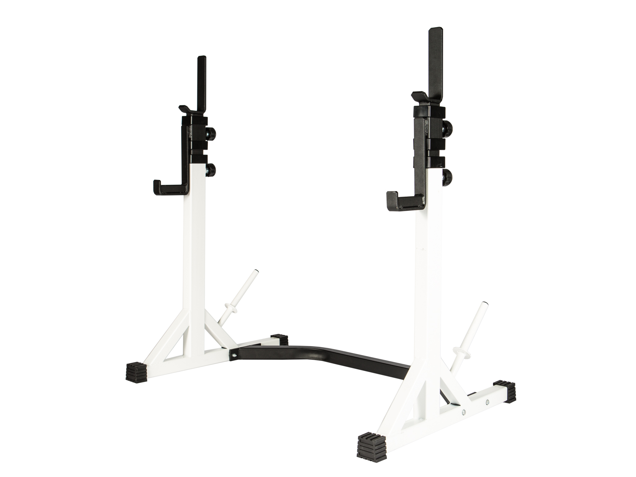 New York FTS Press Squat Stands                                                                                 White Freeweights & Accessories