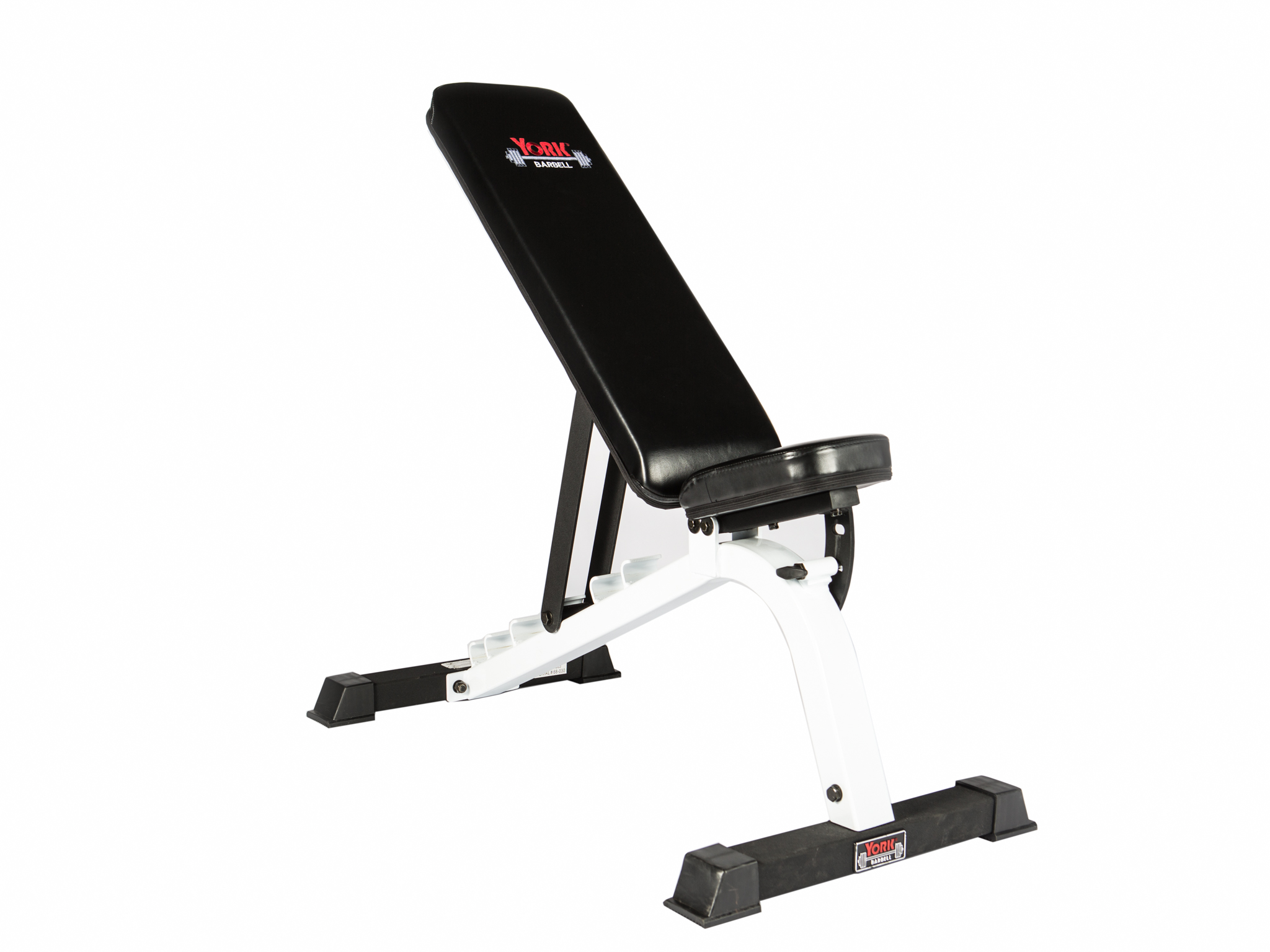 New York FTS Flat-to-Incline Utility Bench                                         White Frame/Black Upholstery Freeweights & Accessories