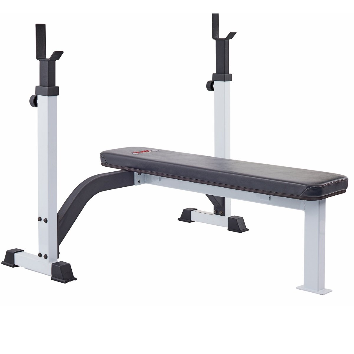 New York FTS Olympic Fixed Flat Bench                                           White Frame/Black Upholstery Freeweights & Accessories