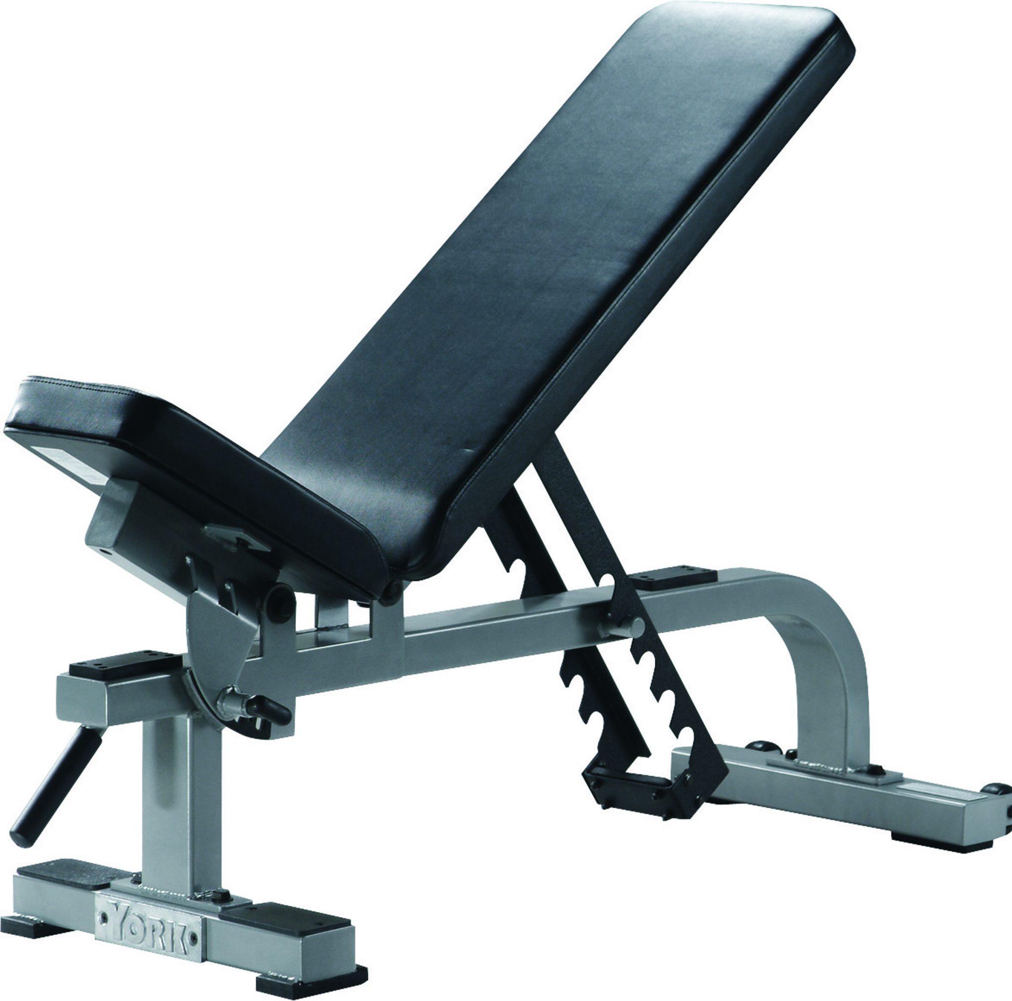 New York ST Flat-to-Incline Bench - Silver Freeweights & Accessories