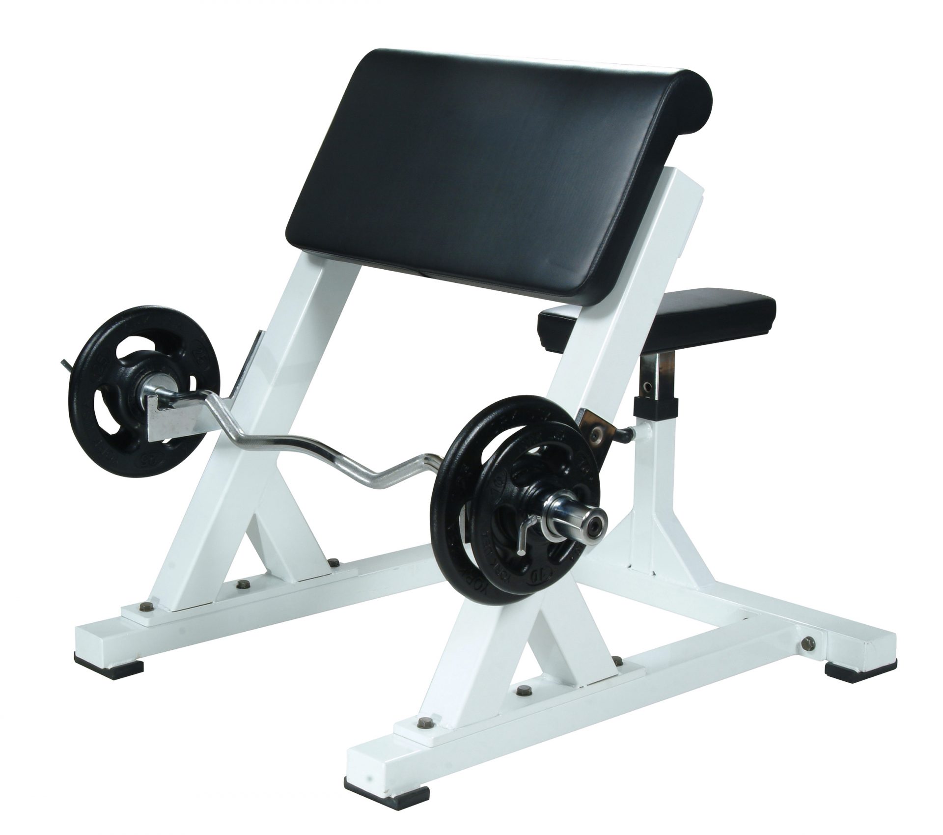 New York ST Preacher Curl - White Freeweights & Accessories