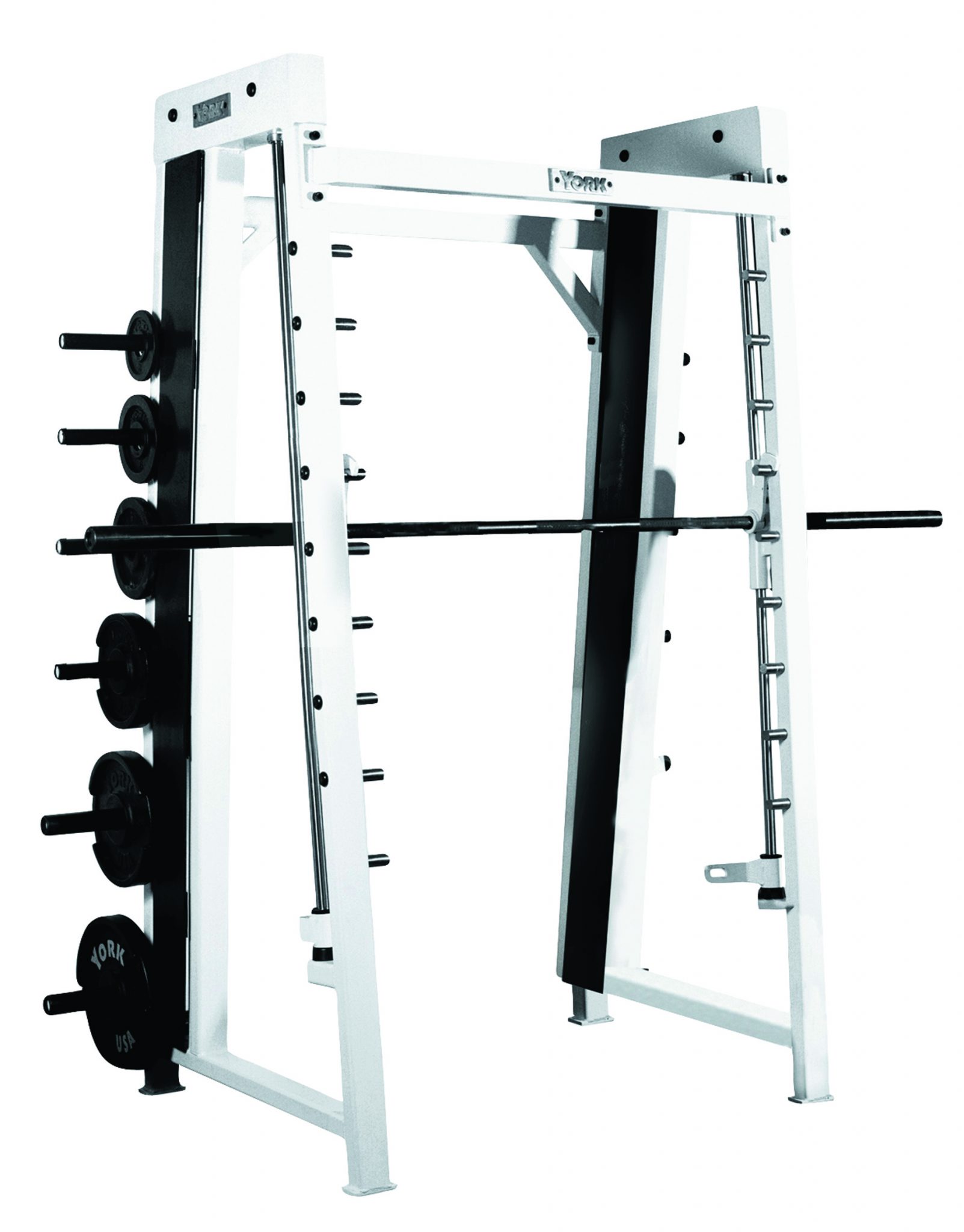 New York ST Counter Balanced Smith Machine - White Freeweights & Accessories