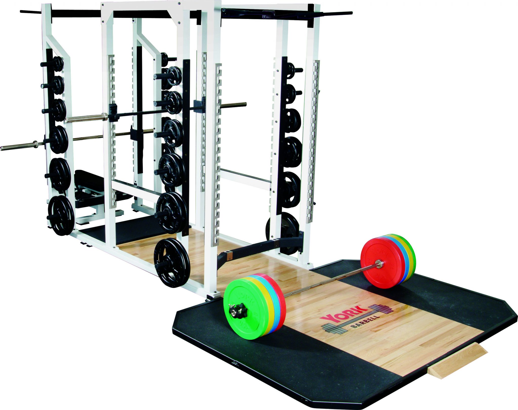 New York ST TRIPLE COMBO RACK  - WHITE Freeweights & Accessories