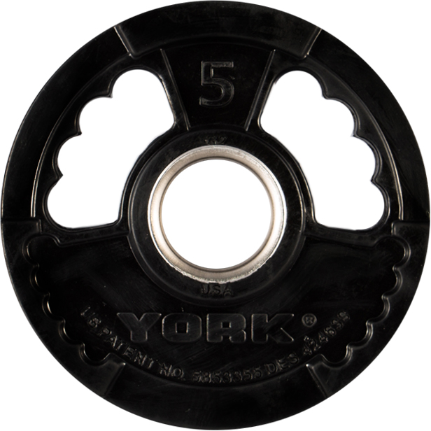 New York 5 lb.      G2 Dual Grip Thin Line Rubber Encased Olympic Plate - **PAIRS ONLY** Freeweights & Accessories