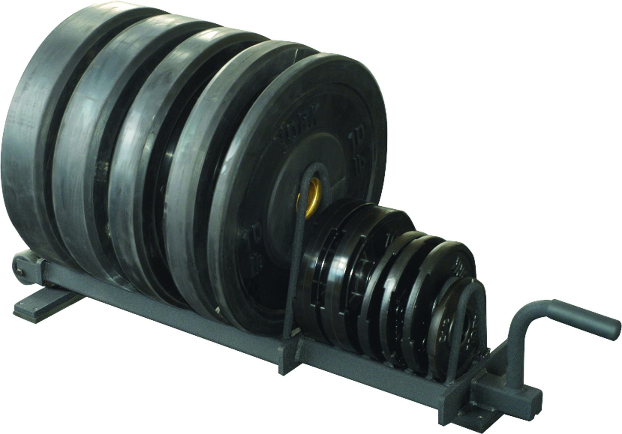 New York Horizontal Plate Rack - Half Set - Black Freeweights & Accessories