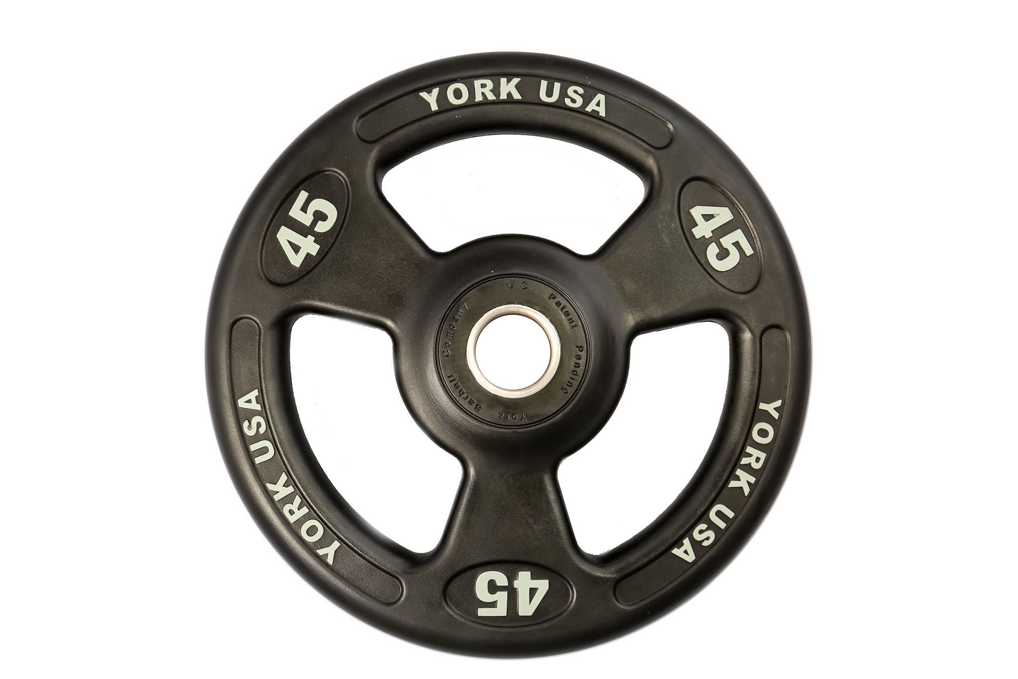 New York ISO-GRIP 10 lb Rubber Encased Steel Composite Olympic Grip Plate - Black - **PAIRS ONLY** Freeweights & Accessories