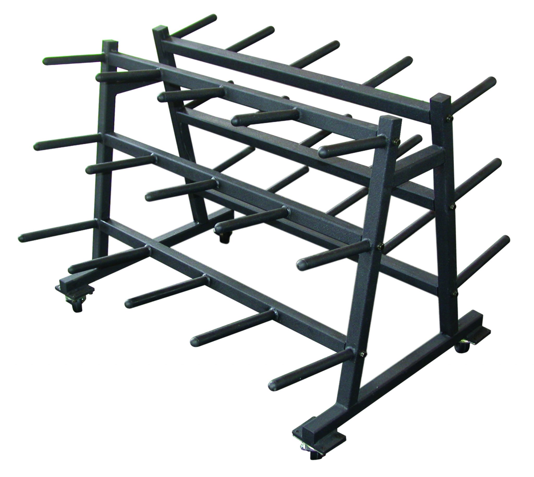 New York Mobile Aerobic Set Rack - Black Freeweights & Accessories