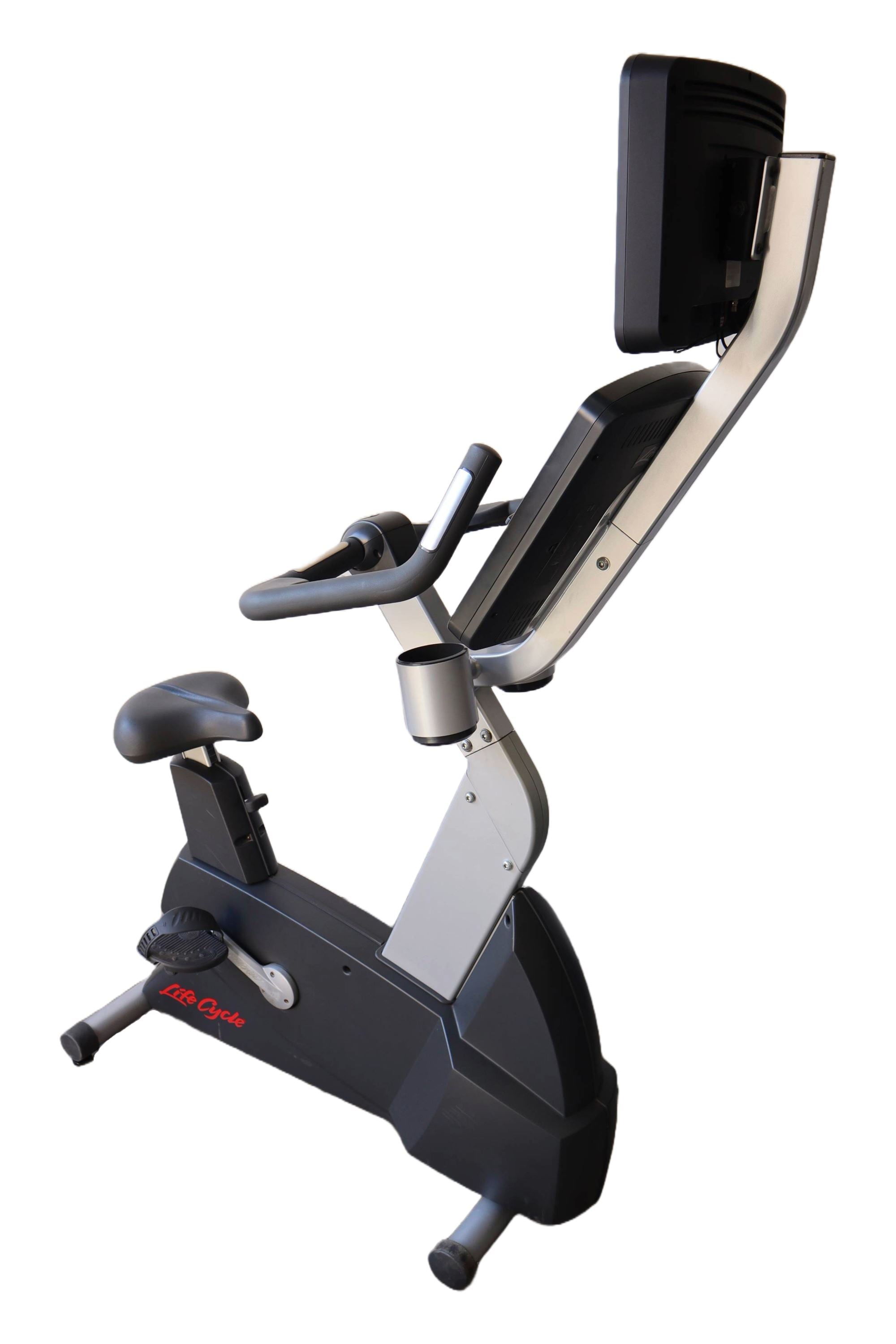 Used Life Fitness CLSC  Club Series Integrity w TV CLB125 Upright Stationary Bike