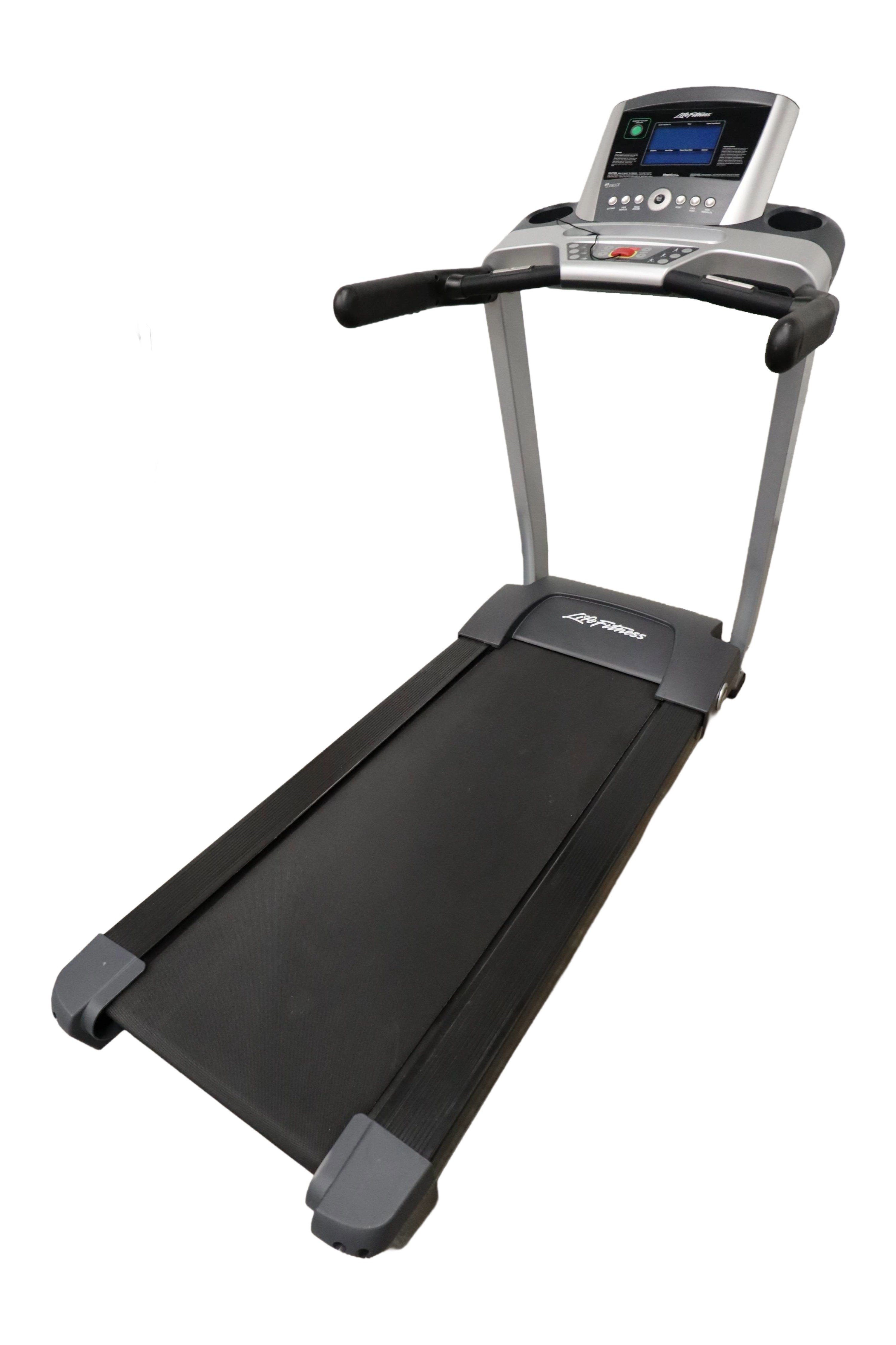Used Life Fitness F3 W/Go Console F30718 Folding Treadmill